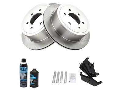 Semi-Metallic 6-Lug Brake Rotor and Pad Kit; Rear (04-11 F-150)