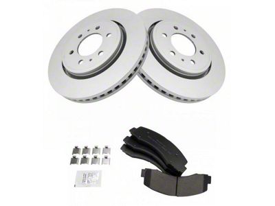 Semi-Metallic 6-Lug Brake Rotor and Pad Kit; Front (18-20 F-150)