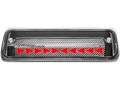 Sequential Triangles LED Third Brake Light; Black (04-08 F-150)