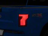 Sequential Turn Signal Animated White LED Bar Tail Lights; Black Housing; Smoked Lens (18-20 F-150 w/ Factory Halogen Non-BLIS Tail Lights)