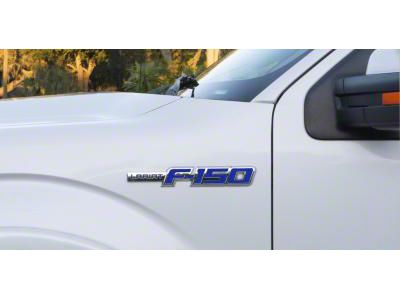 Side Emblem Insert Letters; Textured Blue (09-14 F-150, Excluding Raptor)