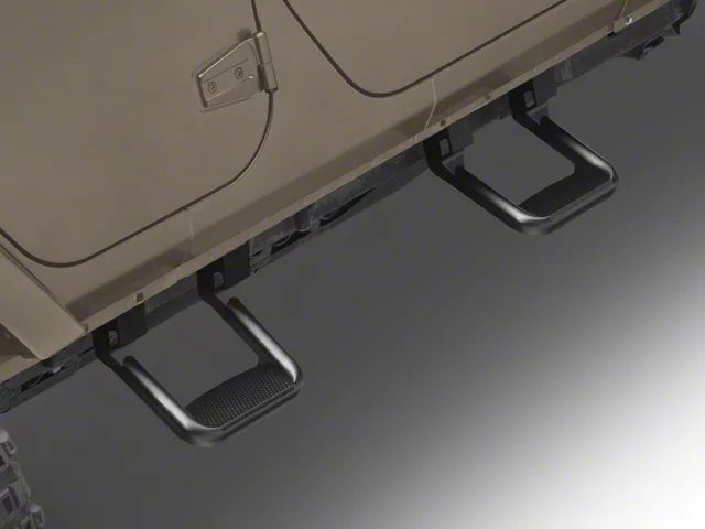 F-150 Side Hoop Steps; Black (Universal; Some Adaptation May Be ...