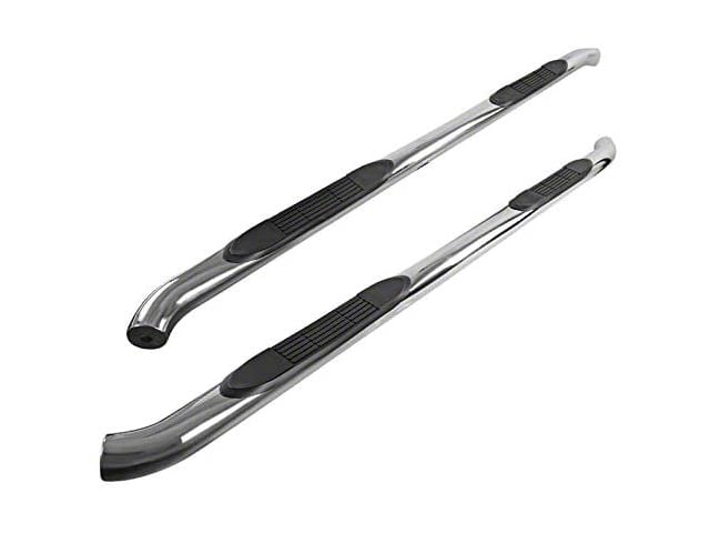 3-Inch Round Side Step Bars; Chrome (15-24 F-150 SuperCrew)