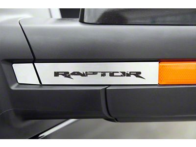 Side View Mirror Accent Plates with Raptor Logo (10-14 F-150)