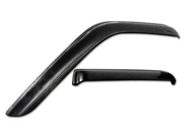 F150 Side Rear Window Deflector F-150 Side Window Deflector; Snap-Inz; 4 Piece; Smoke (01-03 F-150 ...