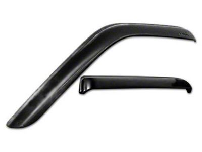Snap-Inz In-Channel Sidewind Deflectors; Front and Rear; Smoke (01-03 F-150 SuperCrew)