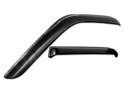 Snap-Inz In-Channel Sidewind Deflectors; Front and Rear; Smoke (04-08 F-150 SuperCrew)