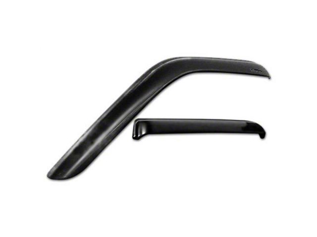Tape-Onz Sidewind Deflectors; Front and Rear; Smoke (15-20 F-150 SuperCrew)