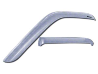 Tape-Onz Sidewind Deflectors; Front and Rear; Chrome (09-14 F-150 SuperCrew)