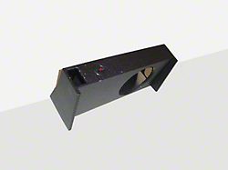 Single 8-Inch Ported Down Firing Subwoofer Box; Poly Coated (09-26 F-150 SuperCab, SuperCrew)