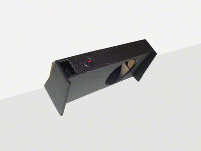 Single 8-Inch Ported Down Firing Subwoofer Box; Poly Coated (09-25 F-150 SuperCab, SuperCrew)