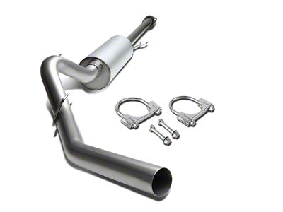 Single Exhaust System with Polished Tip; Side Exit (11-14 5.0L F-150)