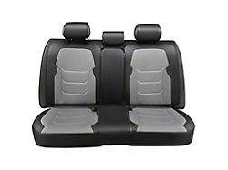 Sport Series Front and Rear Seat Covers; Gray/Black (Universal; Some Adaptation May Be Required)