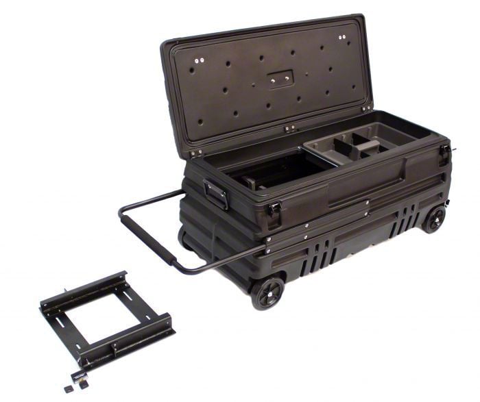 F150 Squad Box Storage Tote with Manual Latch and Slide Bracket Free Shipping