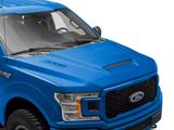 SSK Style Ram Air Cooling Hood; Unpainted (15-20 F-150, Excluding Raptor)