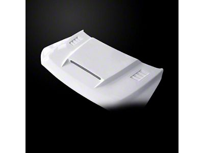 SSK Style Ram Air Hood; Unpainted (21-25 F-150, Excluding Raptor & Tremor)