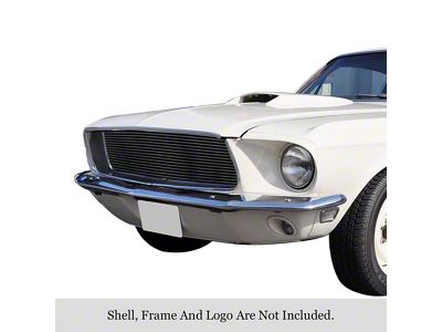 Stainless Steel Billet Lower Grille Insert; Black (99-03 F-150 Lightning)