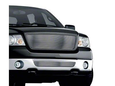 Stainless Steel Billet Upper and Lower Grille Insert; Chrome (06-08 F-150, Excluding FX2)