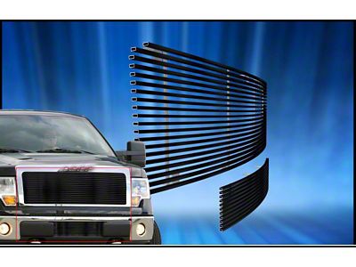 Stainless Steel Billet Upper and Lower Grilles; Black (09-14 F-150, Excluding Harley Davidson & Raptor)