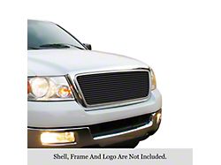 Stainless Steel Billet Upper Overlay Grille; Black (04-08 F-150, Excluding FX2, FX4 & King Ranch)