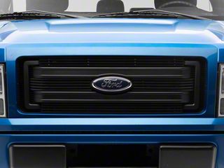 Grilleworld Chrome Billet Grille Insert For 2021-2023 Ford F-150 XL/XLT – Upper Stainless Steel – 4-Piece Set
