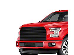 Stainless Steel Billet Upper Replacement Grille; Black (15-17 F-150, Excluding Raptor)