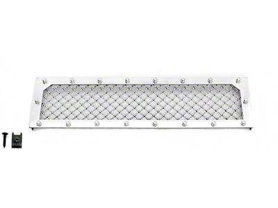 Stainless Steel Rivet Lower Grille Insert; Chrome (15-17 F-150, Excluding Raptor)