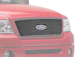 Stainless Steel Rivet Upper Grille Overlay; Chrome (04-08 F-150, Excluding FX2, FX4 & King Ranch)