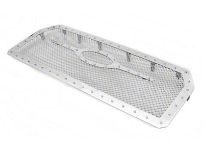 Stainless Steel Rivet Upper Replacement Grille; Chrome (15-17 F-150, Excluding Raptor)