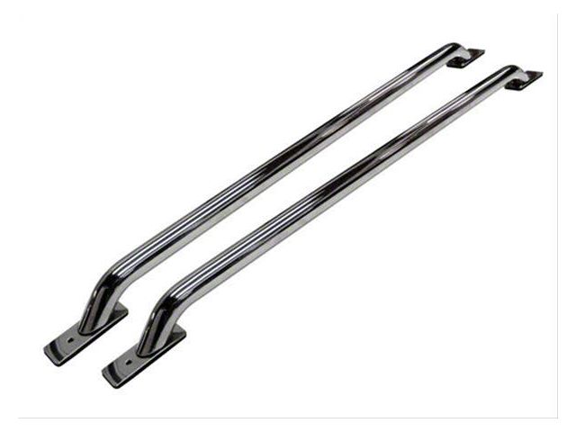 Stake Pocket Bed Rails; Chrome (09-14 F-150 w/ 5-1/2-Foot Bed)