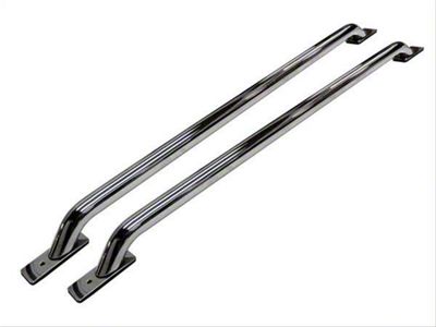 Stake Pocket Bed Rails; Polished (97-14 F-150 Styleside w/ 6-1/2-Foot Bed)