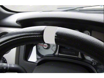 Steering Wheel 12 O'Clock Vinyl Stripe; Azure/Grabber Blue (10-14 F-150 Raptor)