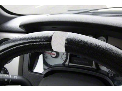 Steering Wheel 12 O'Clock Vinyl Stripe; Black Carbon Fiber (10-14 F-150 Raptor)