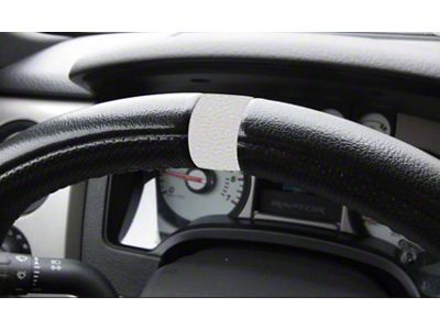 Steering Wheel 12 O'Clock Vinyl Stripe; Gloss Black (17-20 F-150 Raptor)
