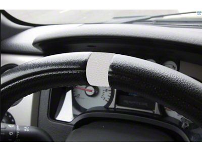 Steering Wheel 12 O'Clock Vinyl Stripe; Light Ash Grey (10-14 F-150 Raptor)