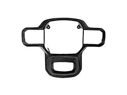 Steering Wheel Button Cover; Carbon Fiber (21-25 F-150)
