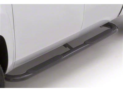 4-Inch Oval Bent Nerf Side Step Bars; Black (99-03 F-150 SuperCab)