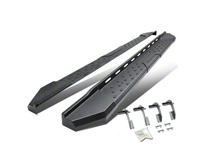 5.50-Inch Running Boards; Black (15-20 F-150 SuperCab)