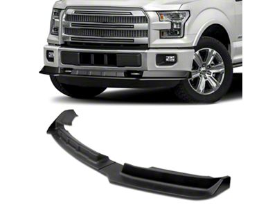 STP Style Chin Spoiler; Matte Black (15-17 F-150, Excluding Raptor)