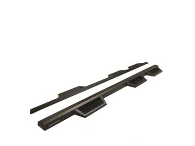 Superior Side Step Bars; Gloss Black (15-25 F-150 SuperCrew)