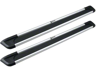 Sure-Grip Running Boards; Brushed Aluminum (09-14 F-150 SuperCrew)
