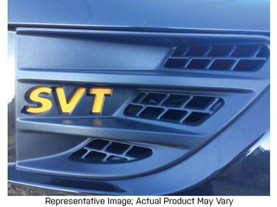 SVT Fender Grille Insert Decals; Carbon Fiber (10-14 F-150 Raptor)