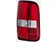 Tail Light; Chrome Housing; Red Lens; Passenger Side (04-08 F-150 Styleside)