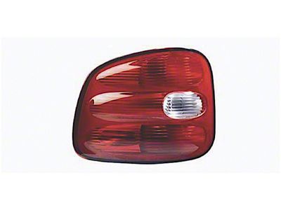 Replacement Tail Light; Chrome Housing; Red/Clear Lens; Driver Side (97-00 F-150 Flareside)
