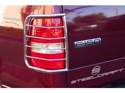 Tail Light Guards; Black (04-08 F-150 Styleside)