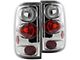 Euro Style Tail Lights; Chrome Housing; Clear Lens (04-08 F-150 Styleside)