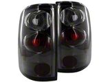 Euro Style Tail Lights; Chrome Housing; Smoked Lens (04-08 F-150 Styleside)