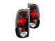 Euro Style Tail Lights; Black Housing; Red/Clear Lens (97-03 F-150)