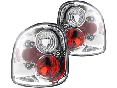 LED Tail Lights; Chrome Housing; Clear Lens (97-03 F-150 Flareside; 01-03 F-150 SuperCrew)