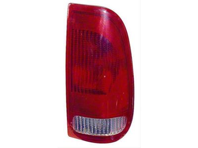 CAPA Replacement Tail Light; Chrome Housing; Red/Clear Lens; Passenger Side (97-03 F-150 Styleside Regular Cab, SuperCab)